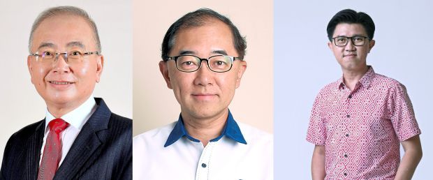 Farewell statesman: (From left) Dr Wee, Dr Mah and Chong say Malaysia lost a well-loved towering figure.