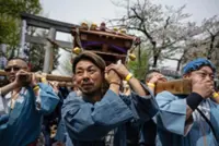 Revellers parade giant penises to dash stigma in Japan's fertility festival