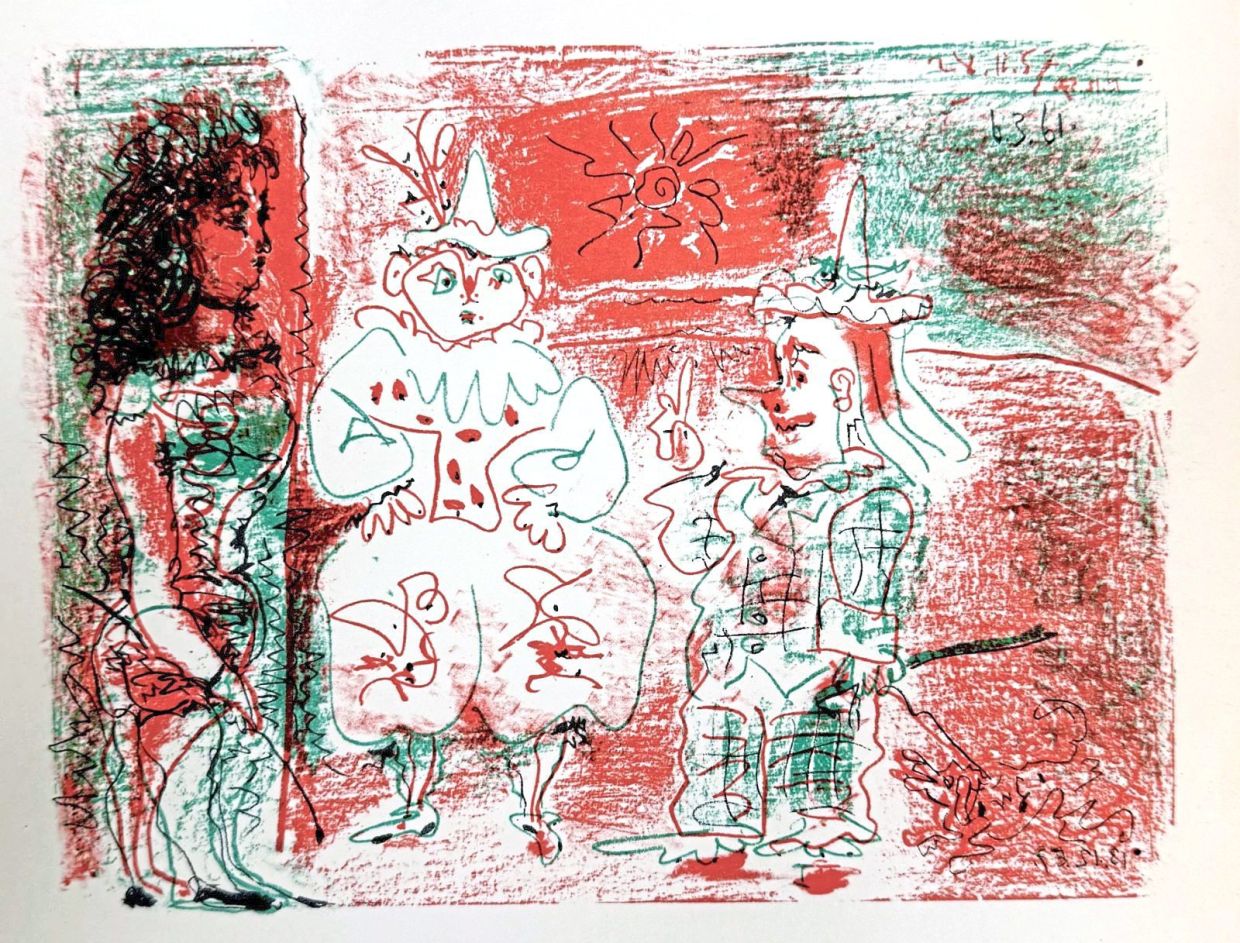 ‘L’Ecuyère et les clowns’ (1961) by Picasso.