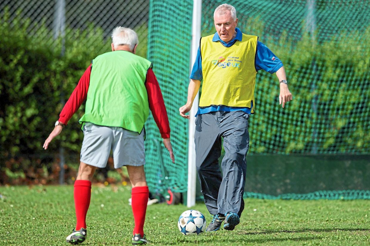 The walking version of football allows less physically fit people to take part in this highly-accessible and popular game.