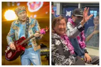 HK singer Sam Hui accompanied by wife Rebecca Fleming in Malaysia