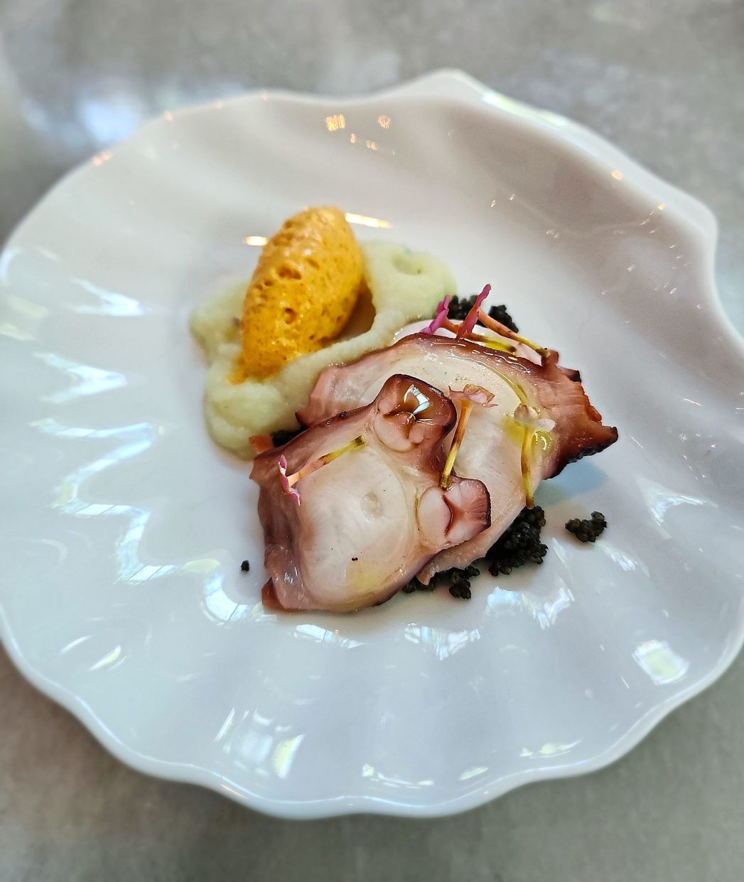 Galician staple seafood includes the highly prized Galician octopus.