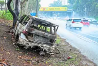 Parked cars catch fire too