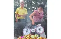 Son’s tribute to bike-riding late dad