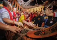 Hornbill-themed fire dragon costume to take centre stage at deity's birthday procession in Kuching