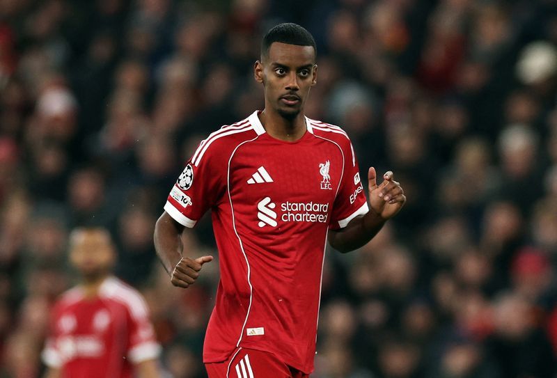 Soccer-Isak travels with Liverpool to PSG but will not start, says Slot