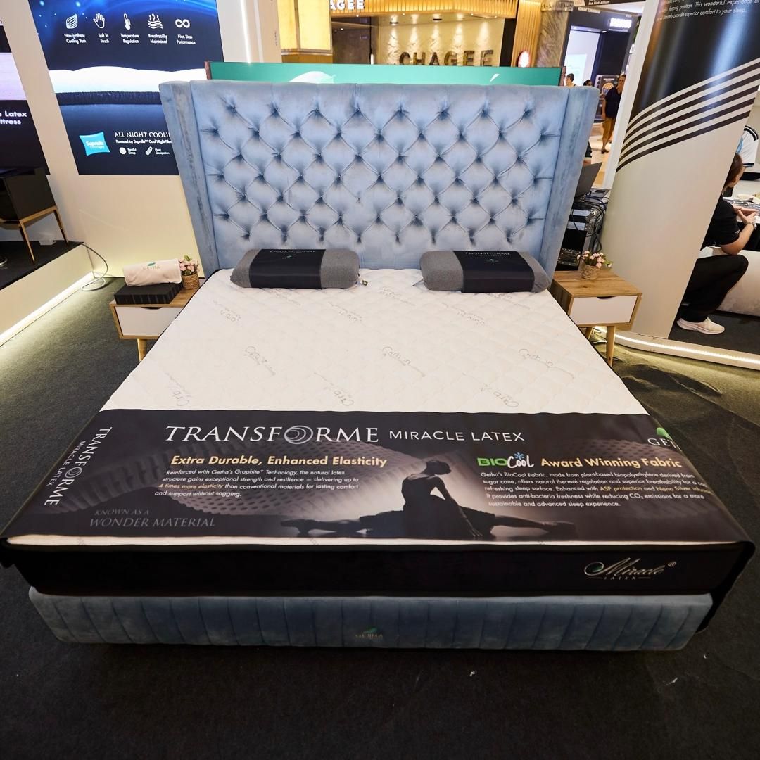Beyond the flagship unveiling, Getha also introduced the Miracle Latex Mattress, an online-exclusive entry-level offering targeted at young professionals and first-time homeowners starting from RM2,499.