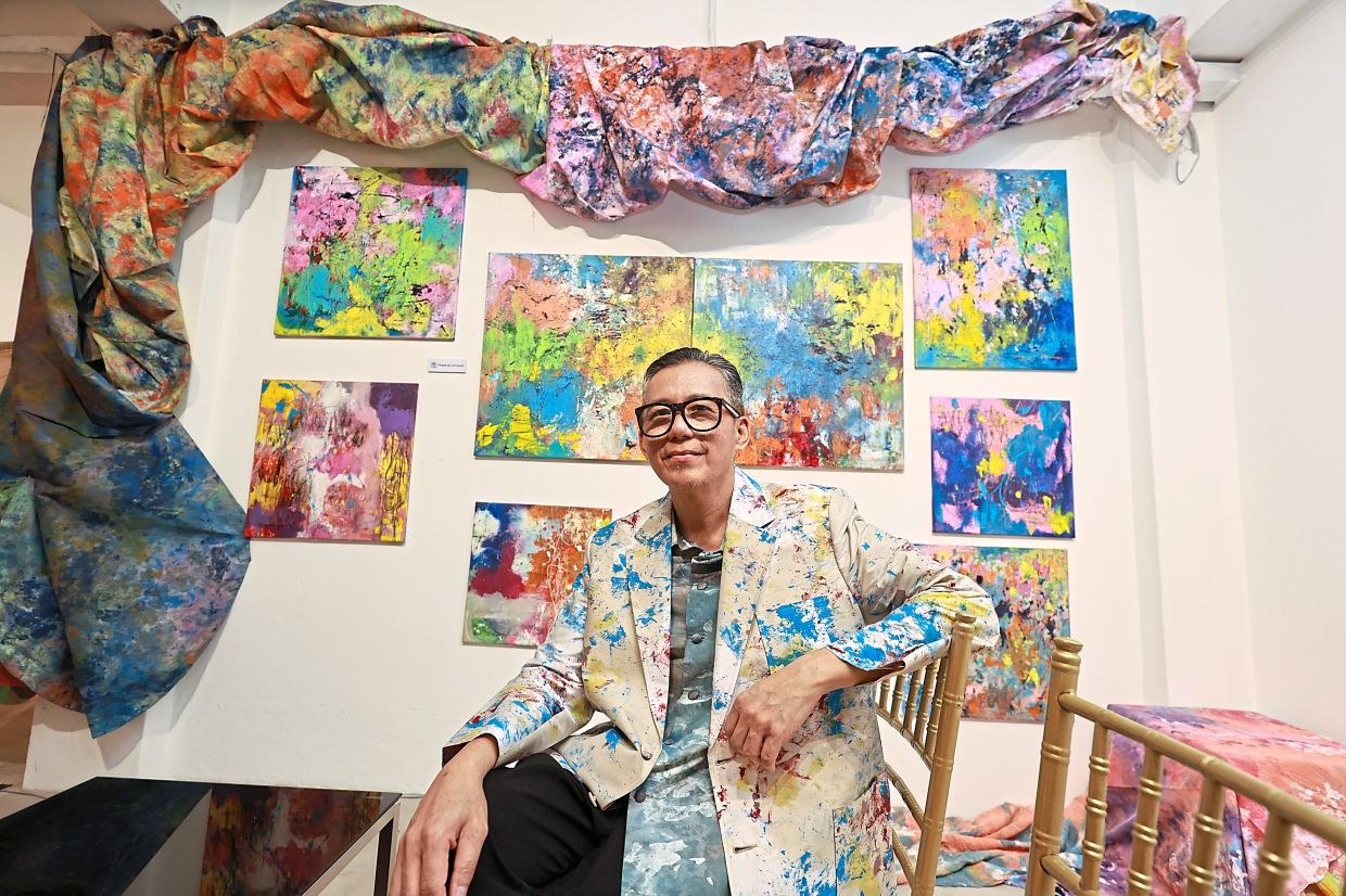 Choong’s series of artworks incorporates different techniques and mediums.