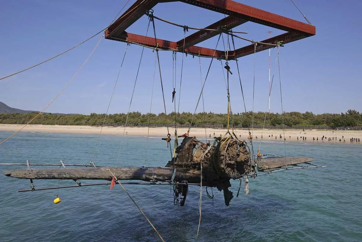 Japan's World War II fighter plane salvaged after 81 years in