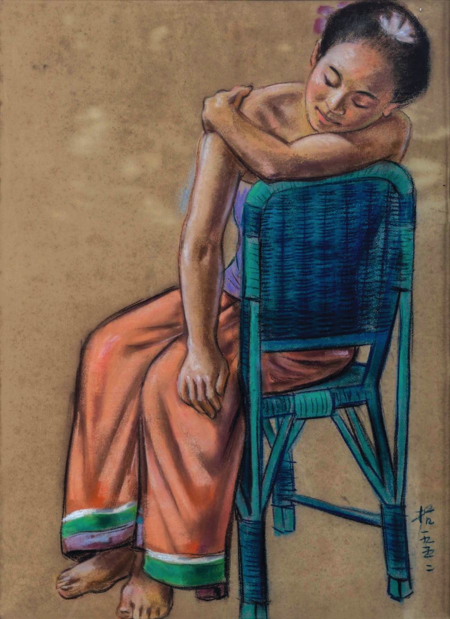 'Fair Lady' by Liu Kang (1911–2004), a China-born Singaporean artist who is regarded as one of the early Nanyang art pioneers. Photo: Wisma SGM 