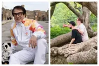 Jackie Chan makes rare appearance with 43YO son Jaycee in China