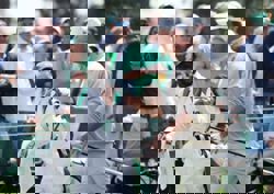 Golf-Kevin Hart backs DeChambeau for Masters title after caddying at Par-3