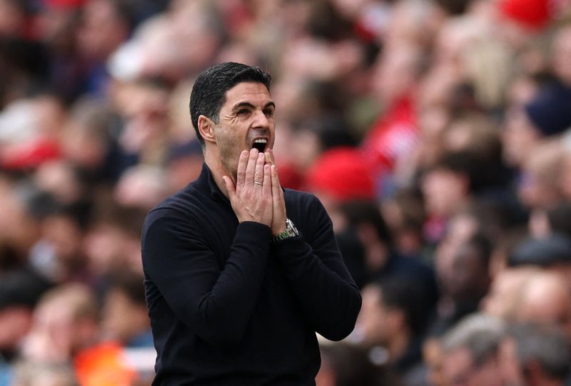Every stray pass was met with groans from the crowd while manager Mikel Arteta's face ‌was contorted with tension at times as his Premier League leaders misfired again.