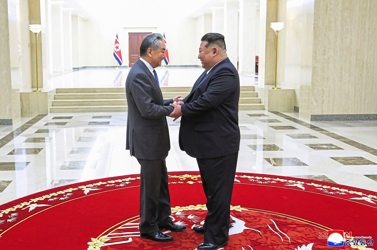 Wang, on a two-day trip to North Korea, said the countries’ relations were entering a “new phase” following a summit last year between Kim and President Xi Jinping.