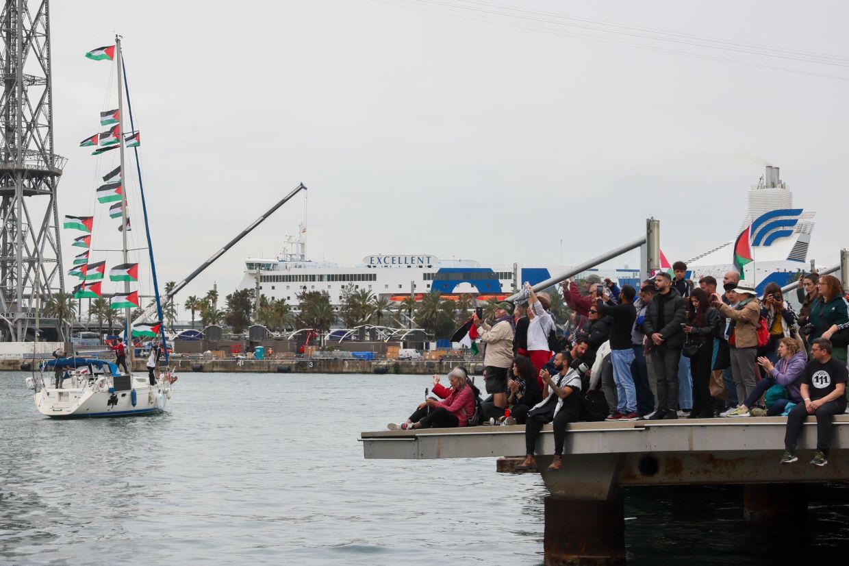 Local humanitarian activist and veteran journalist Zainal Rashid Ahmad is among the Malaysians in the flotilla.