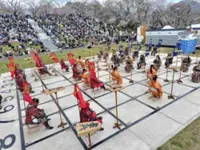 Human shogi attracts 46,000 spectators in Japan; people clad in armour act as shogi pieces