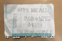 ‘Give me all SGD + MYR + USD’: Man arrested for attempted robbery of money changer in Singapore's Simei