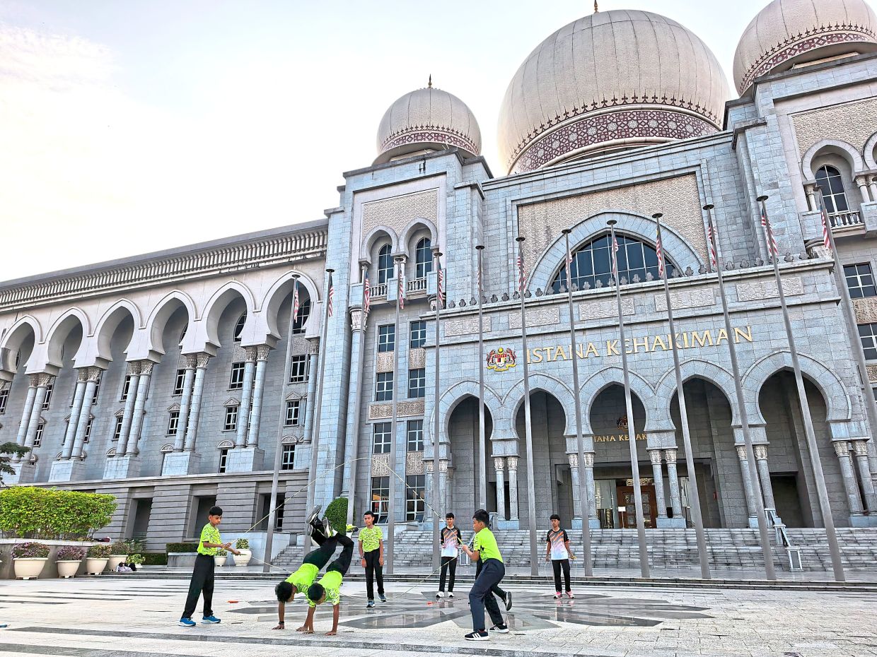 Fitness drive: The ‘Putrajaya Aktif’ programme is a government initiative launched to provide free sports classes involving sepak takraw and rope jumping as a specific measure to address obesity among children. — Bernama