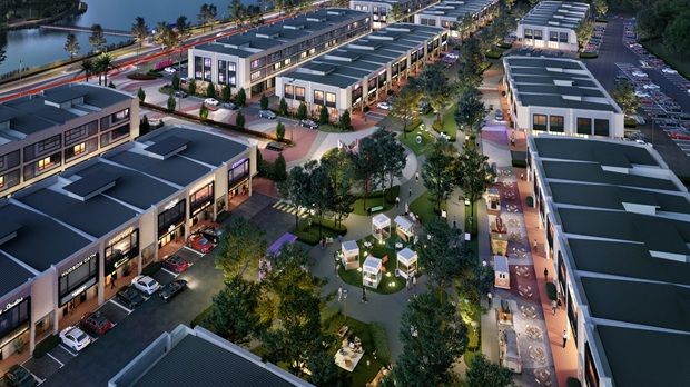 Artist’s impression of Meria Commercial Hub, which brings essential shopping and services within walking distance.