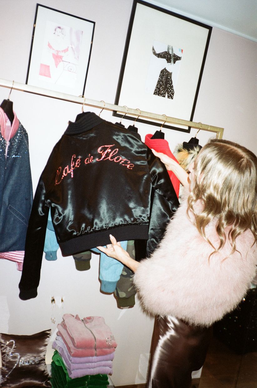 The Cafe De Flore bomber jacket is patterned on a jacket Sonia Rykiel once made for herself. Photo: The New York Times