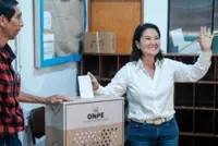 Keiko Fujimori leads Peru's presidential vote with 16.6%, shows early exit poll from Ipsos Peru