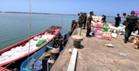 Four Cambodian boats seized in midnight smuggling raid