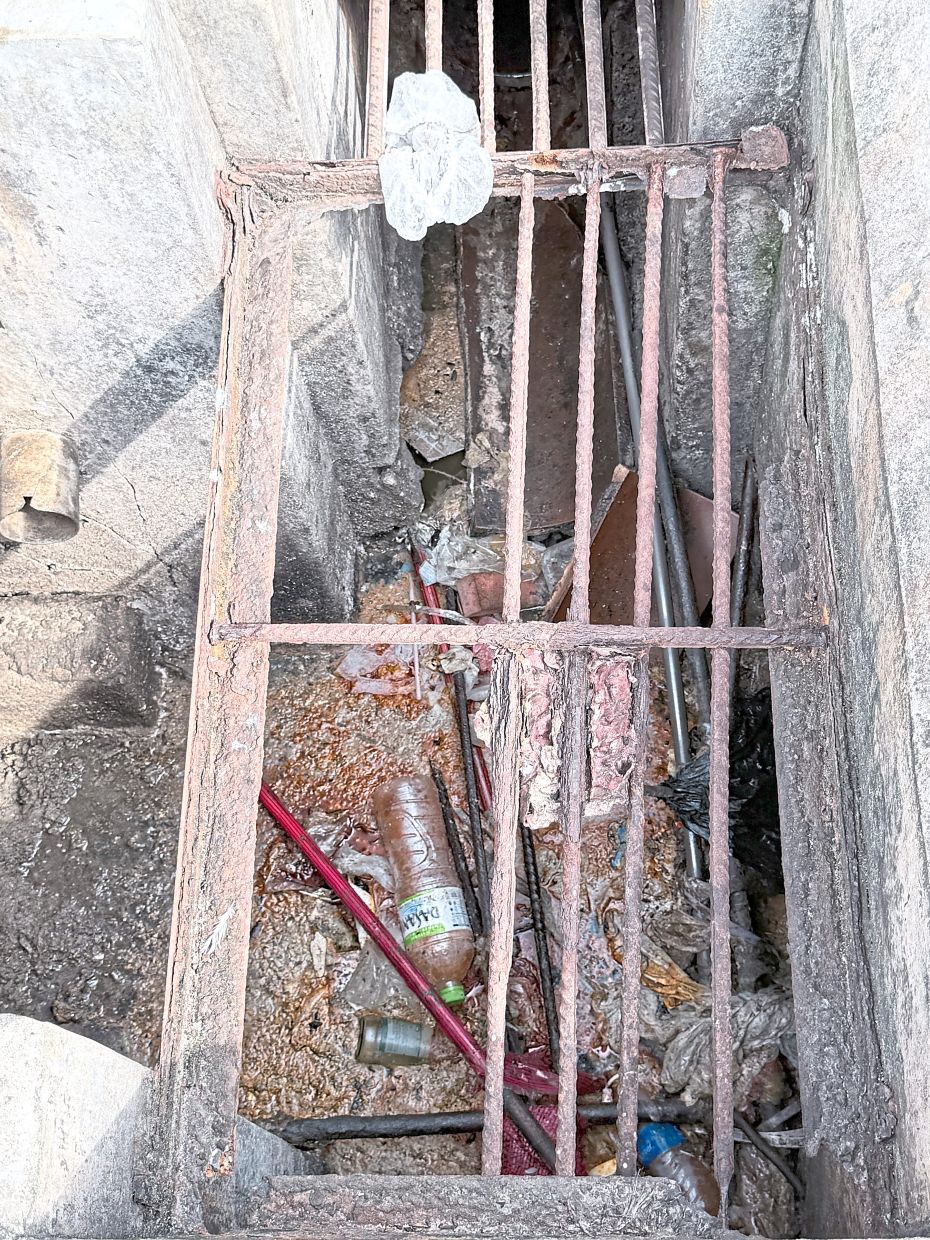 A clogged drain in SS15, Subang Jaya.