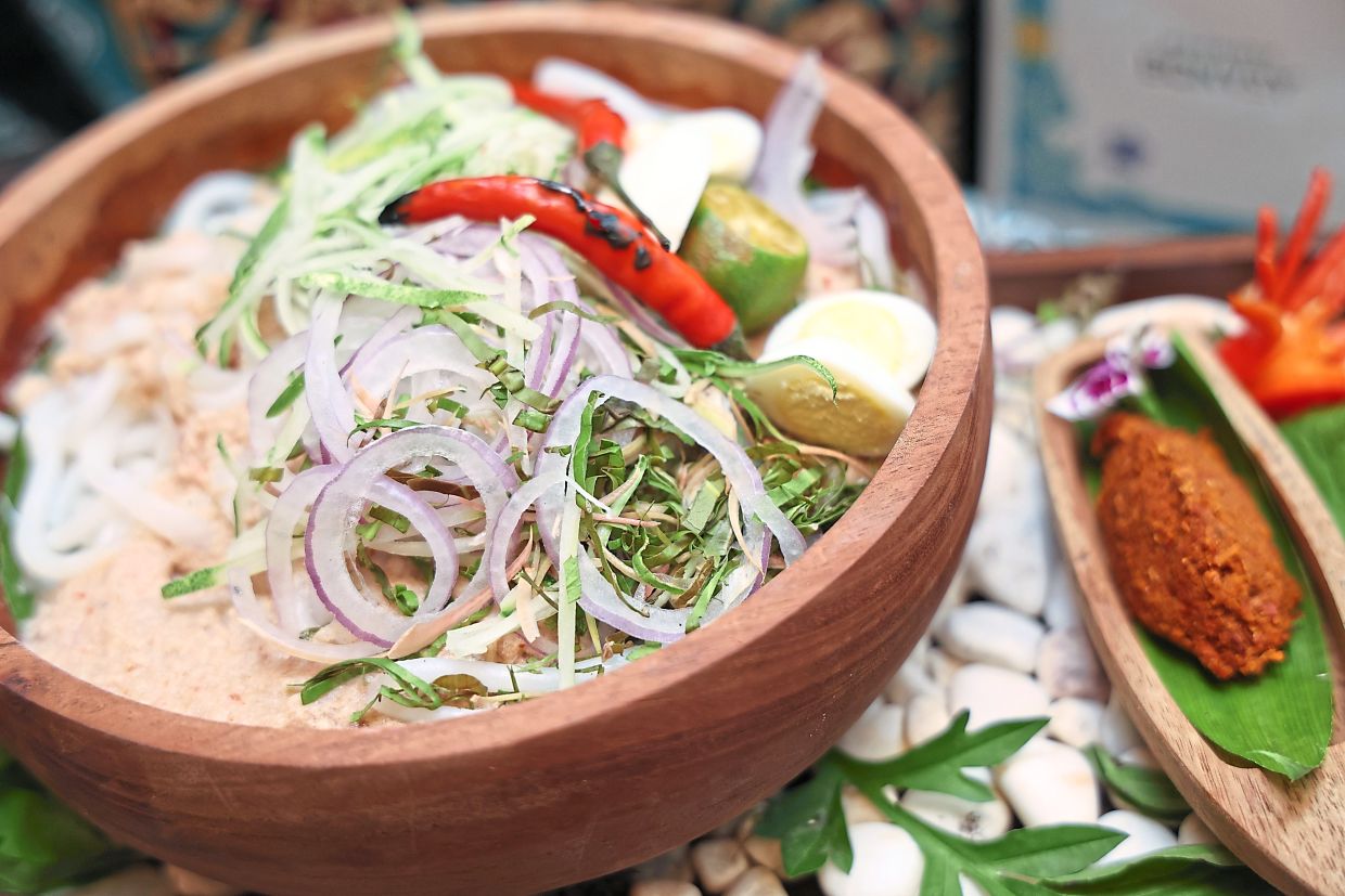 Among the dishes featured is Laksa Kedah, also known as Laksa Telok Kechai.