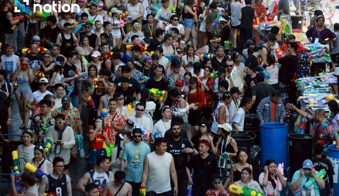 Authorities in Bangkok have warned of heavy congestion at key Songkran celebration zones, particularly Silom and New Phran Nok Road.