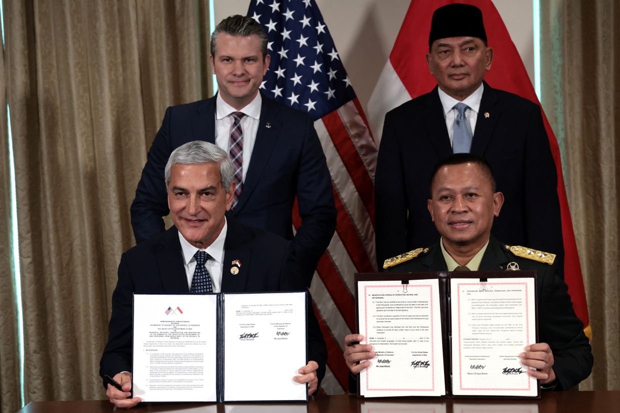 US, Indonesia ink defence partnership | The Star