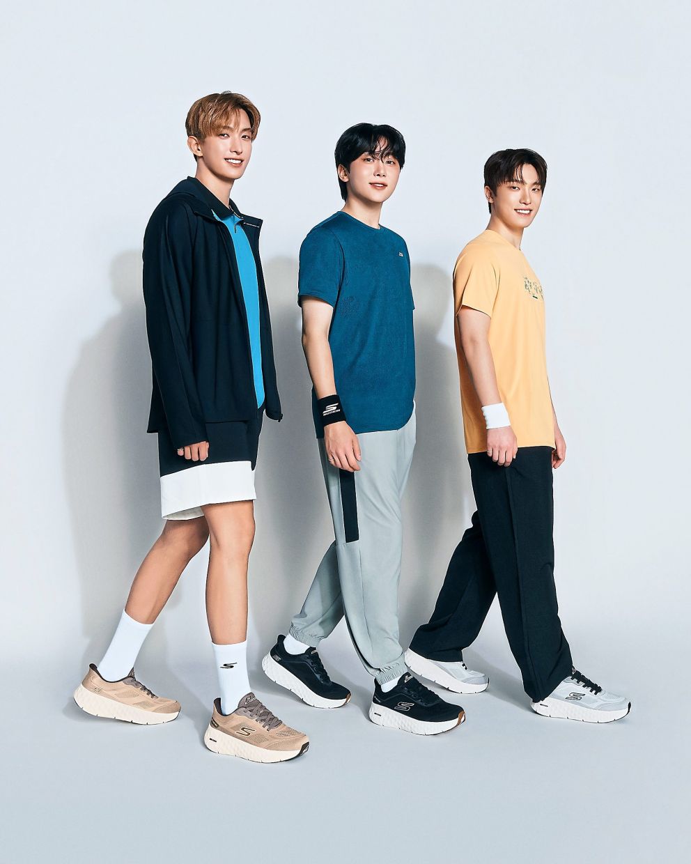 From left: DK, Seungkwan and Dino front a recent sneaker campaign, underscoring the footwear’s continued influence on fashion and pop culture. Photo: Skechers
