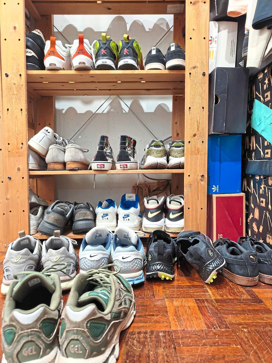 Sneaker enthusiasts continue to amass sizeable collections, just on a smaller scale than before. Photo: Ivan Lim