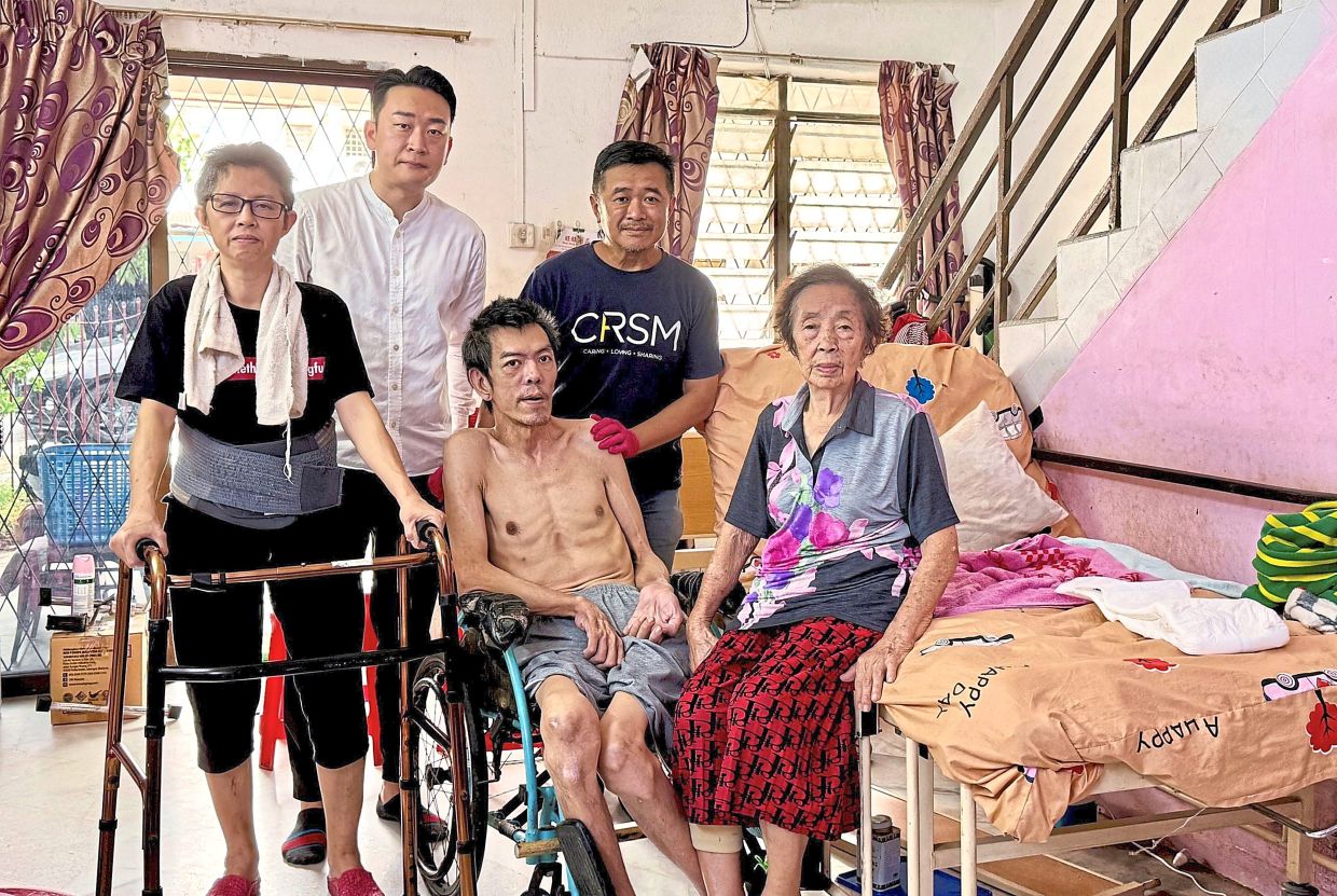 The family relied solely on monthly welfare aid for survival.