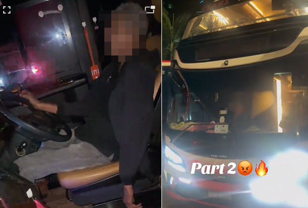 QuickCheck: Was an express bus driver caught on camera driving ...