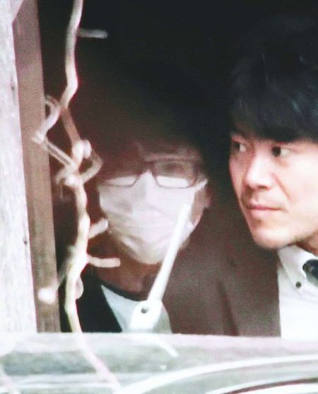 Suspect Yuki Adachi is seen in Nantan, Kyoto Prefecture, on Wednesday morning. - Photo: The Yomiuri Shimbun