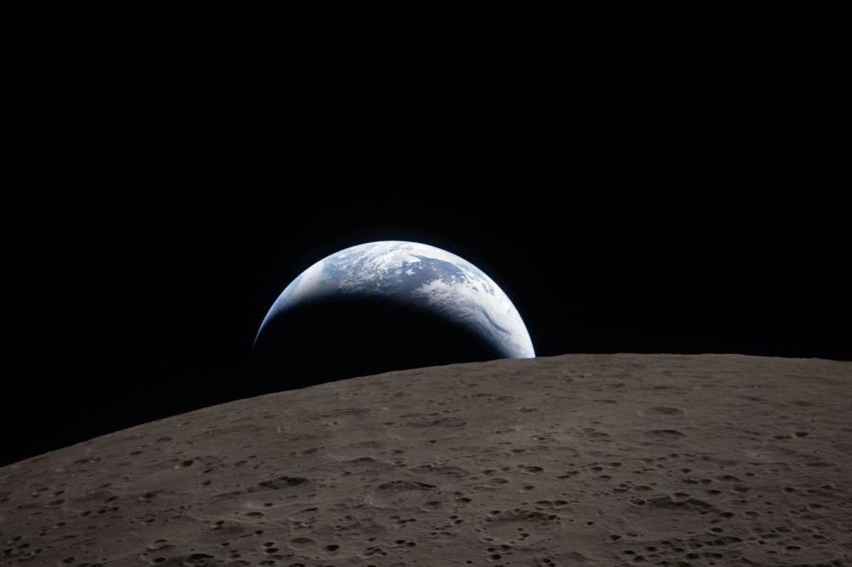 A photograph taken during the Artemis II lunar mission. Photo: Nasa/ZUMA Press Wire/dpa