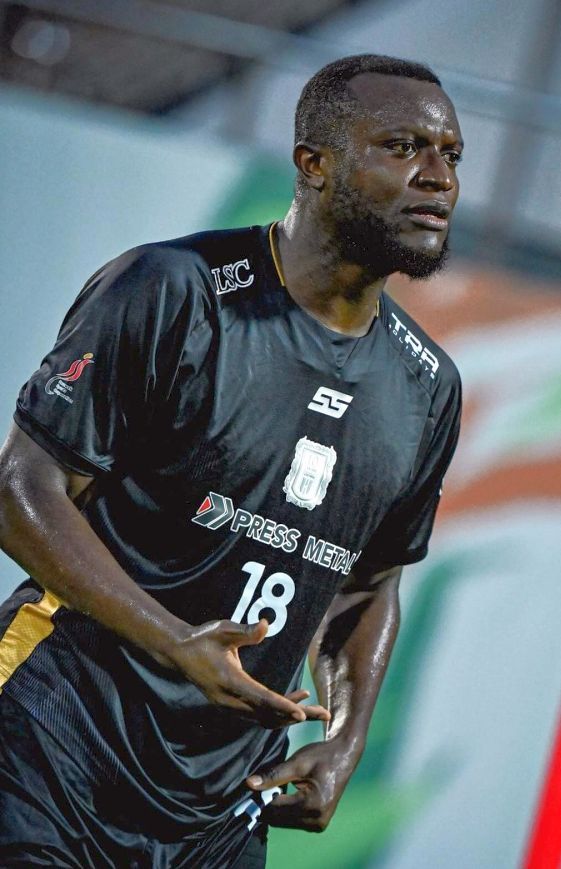 Quite a character: Ronald Ngah’s animated celebrations bring much joy to the fans. — Kuching City