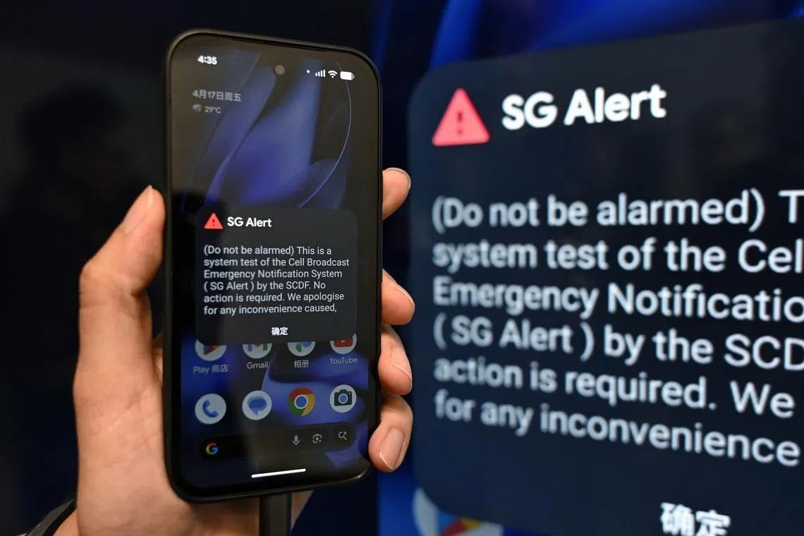 Singapore to roll out new national alert system warning public about ...