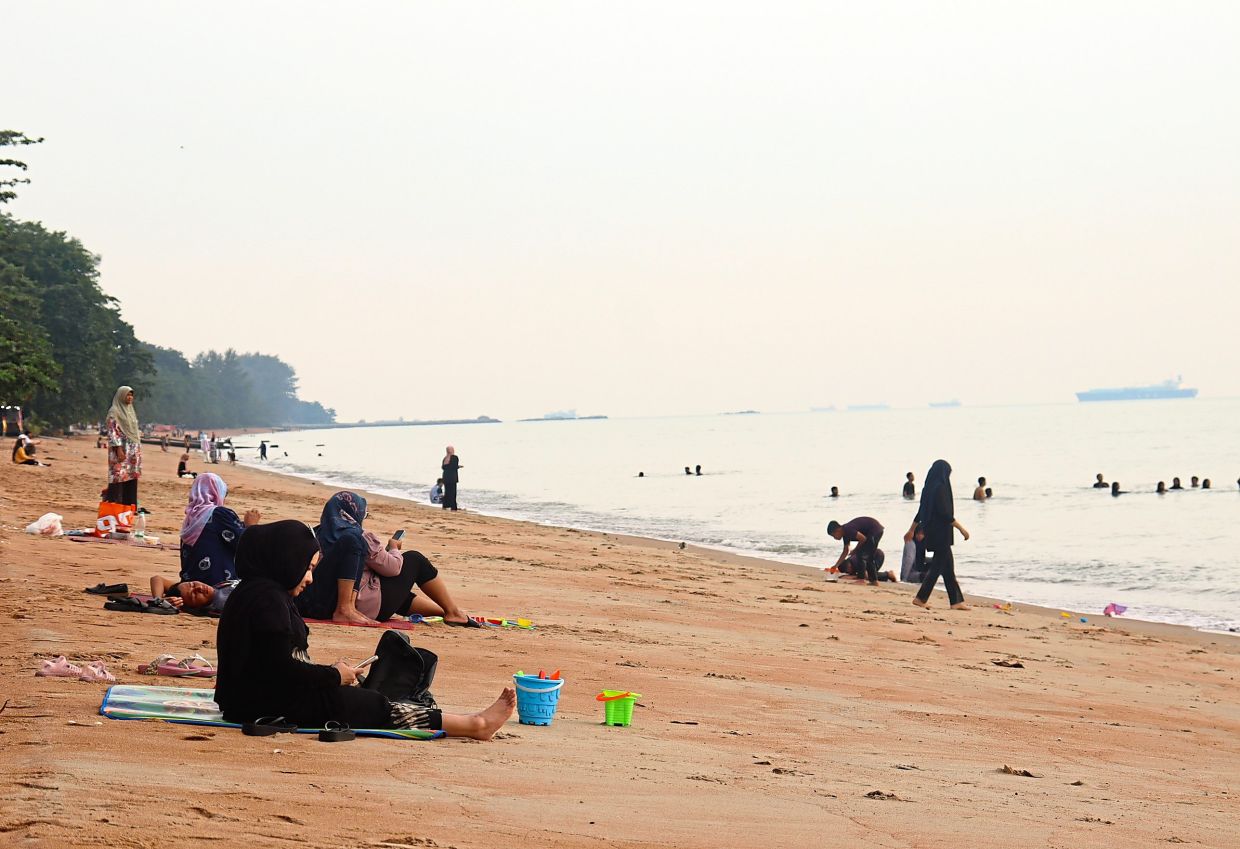 Pantai Pengkalan Balak in Alor Gajah offers both village and beachside feel. — LEW GUAN XI/The Star