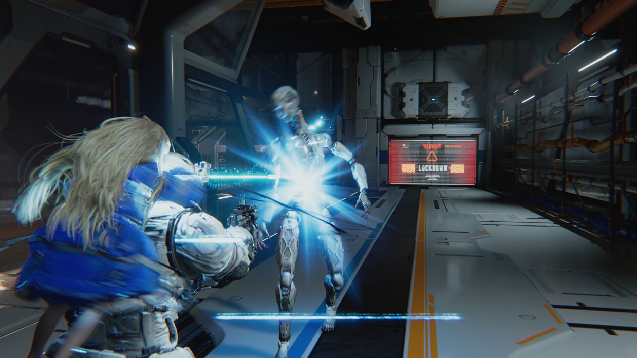 Players can focus on damaging adversaries with firearms or eliminating them with Diana’s hacks. — Capcom