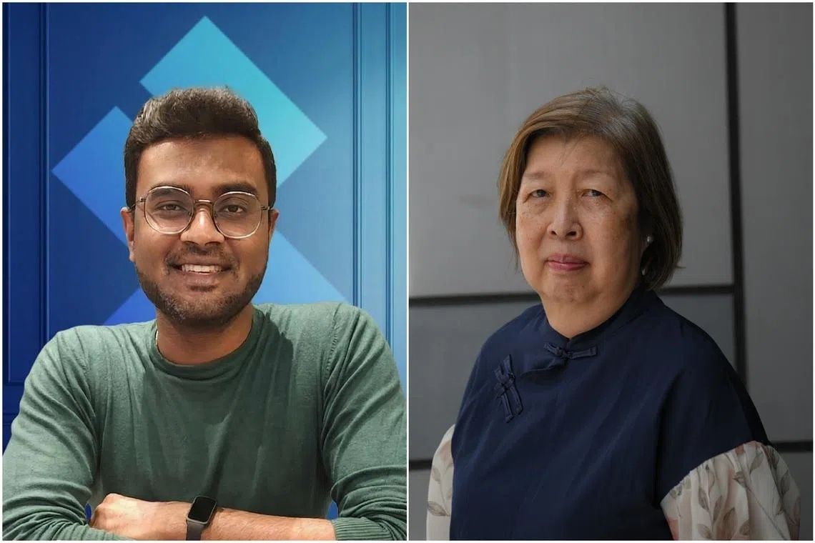 Vignesh Kumaravel says he is more careful with extra spending, while Ms Jean Chua and her family travel to Johor Bahru once a month for groceries and some discretionary spending. - Photos: Courtesy of VIGNESH KUMARAVEL, MARK CHEONG