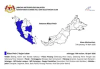 MetMalaysia warns of thunderstorms in several peninsula states until 7pm (April 18)