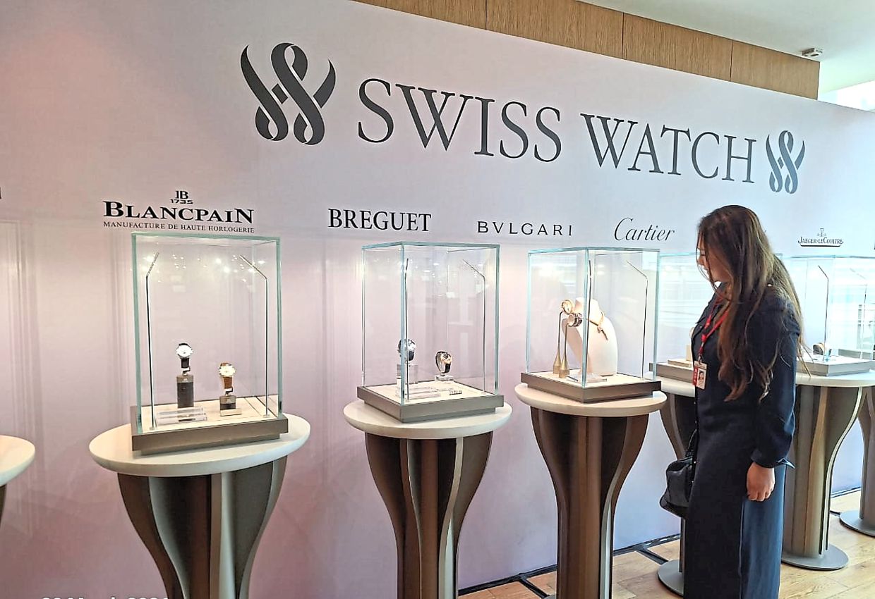 A showcase of brands under Swiss Watch to celebrate the retailer being conferred a Royal Warrant. — ViCKY OOI/The Star