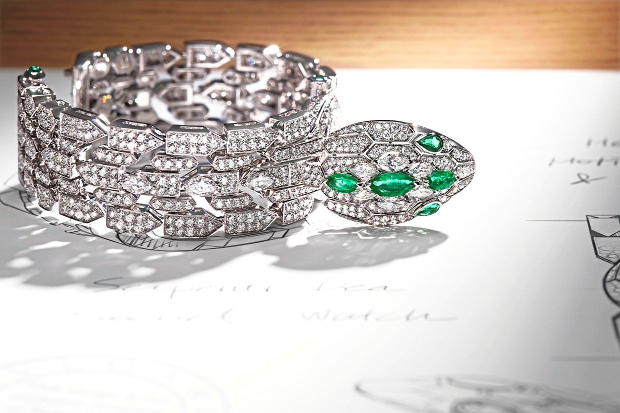 Bvlgari Serpenti Dea Secret High-Jewelry Watch.