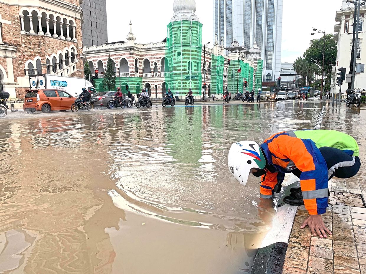 Retention ponds are crucial in helping to mitigate instances of flash flooding in Kuala Lumpur. — Filepic