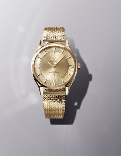 The Omega Constellation Observatory in gold.