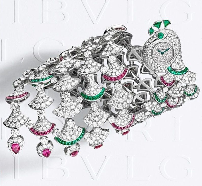 Bvlgari Eclettica Pavone bracelet watch.