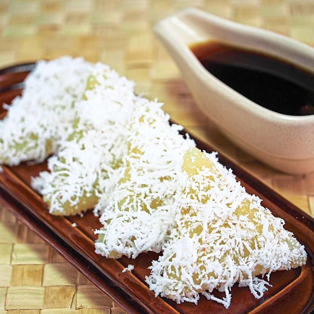 Lopes ubi kayu is one of the many tapioca-based kuihs that Kalsom's paternal grandmother used to make when she went to live with her during the war. — Malaysia's Culinary Heritage