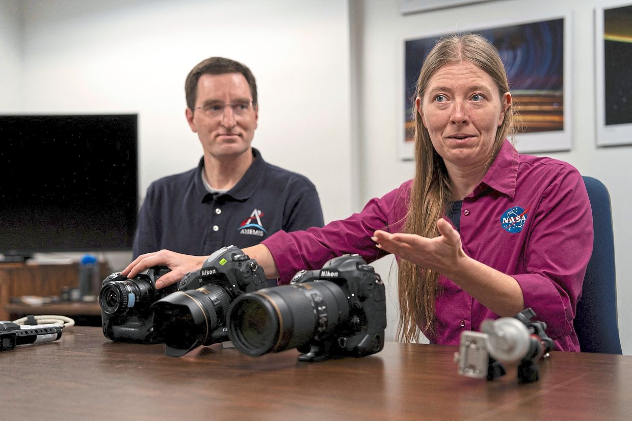 Photography trainers Paul Reichart and Kristina Willoughby, who prepared the Artemis II crew to capture images of the Moon during their mission, reflecting on their role behind the scenes of the historic flight. — Reuters