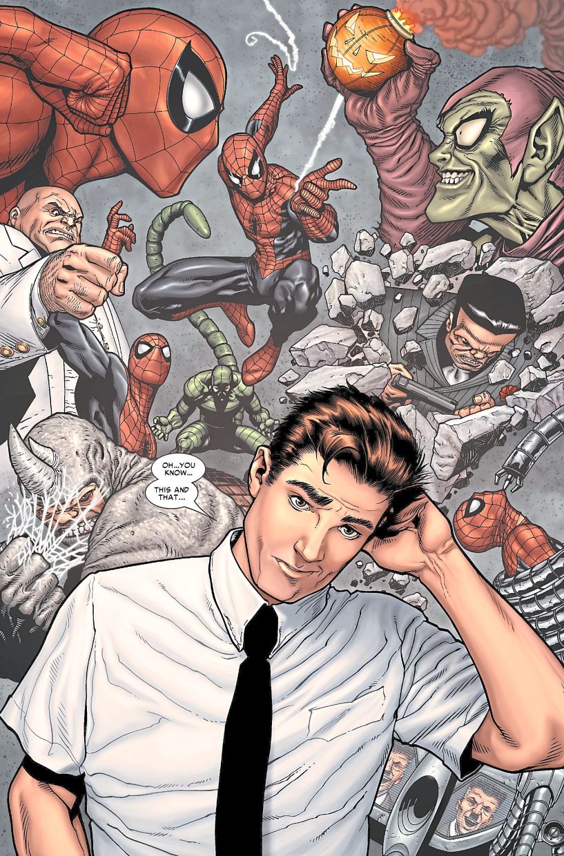 Peter Parker’s entire life was ‘retconned’ to exclude his marriage to Mary Jane Watson, but he was still stuck with the same old Parker Luck. Mr Negative was one of the first villains in Brand New Day. Photos: Marvel Comics